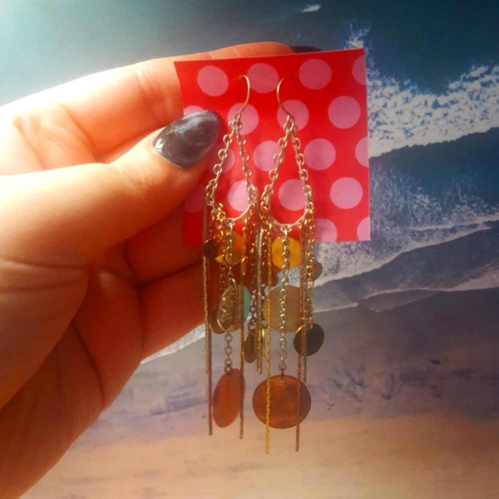 2/ $15 chain drop earrings